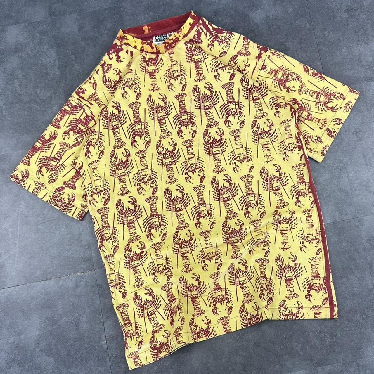 Black Rice 2000s Print graphic Lobster all over T shirt