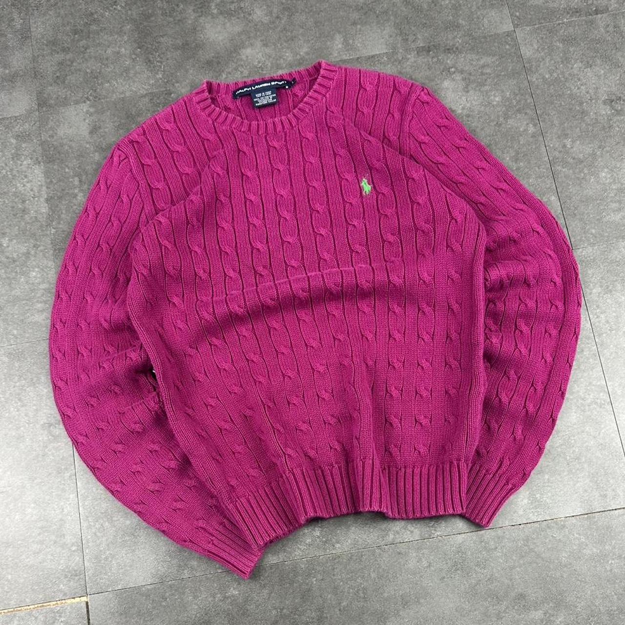 Polo Ralph Lauren 90s heavyweight chunky cable knit pullover knit Jumper