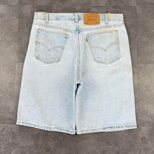 Rare Levi’s 90s orange tab 550 baggy skate denim short Jorts