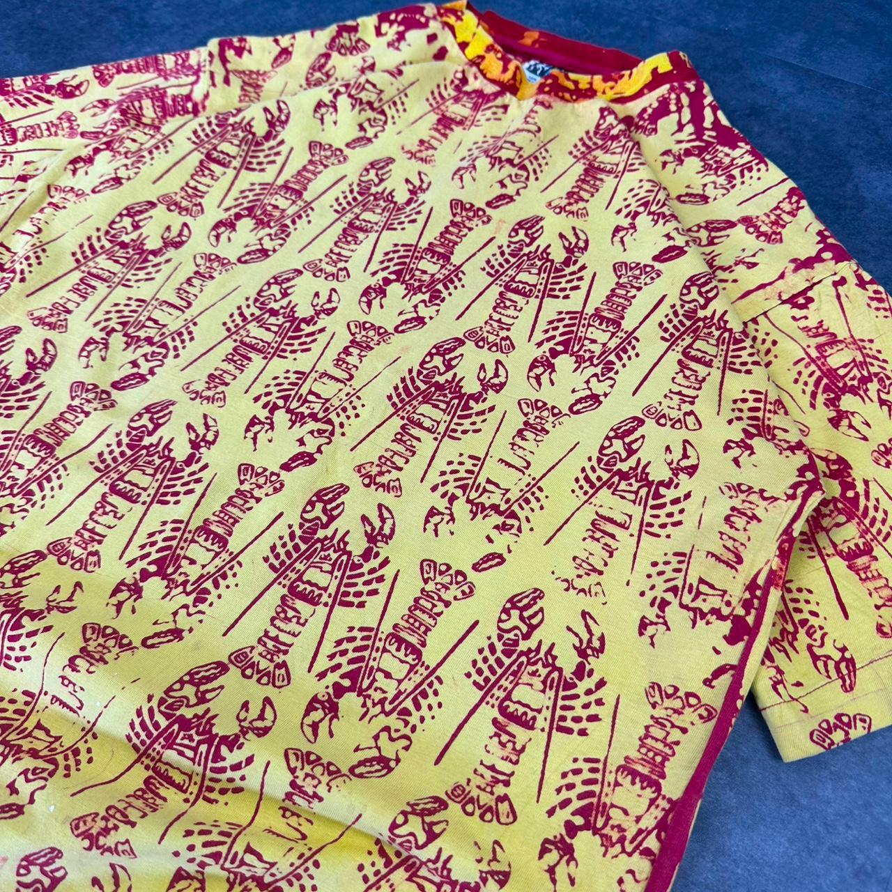 Black Rice 2000s Print graphic Lobster all over T shirt