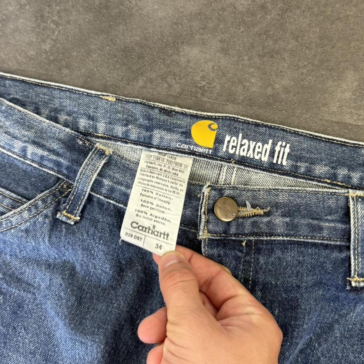 Carhartt 2000s dungaree workwear comfort fit cargo shorts