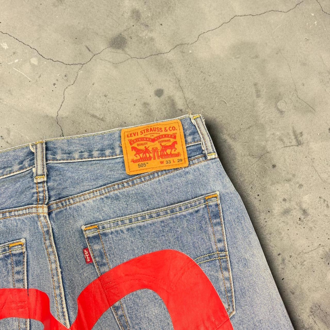 Levi's 505 x Evisu 2000s Reworked vintage