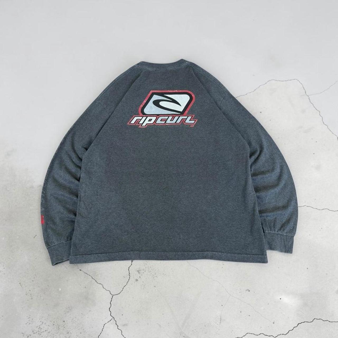 Rip Curl Surfwear grey Y2K long sleeve T-Shirt