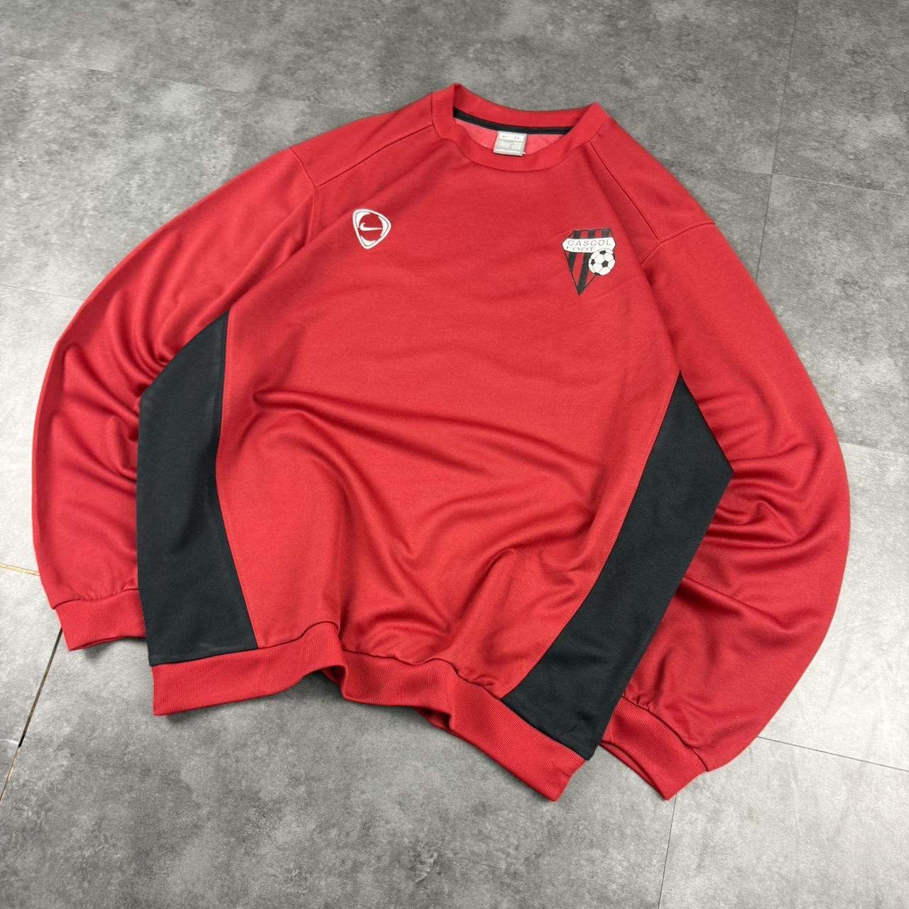vintage Nike T90 2000s spellout embroidered big spellout football sweatshirt