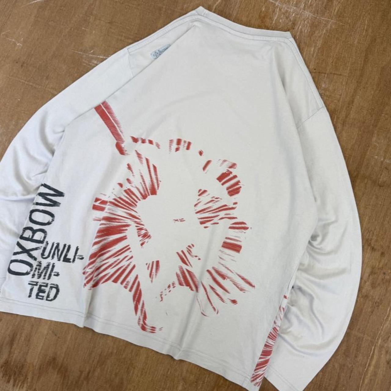 Oxbow Vintage Y2K skiing print long sleeve T-Shirt