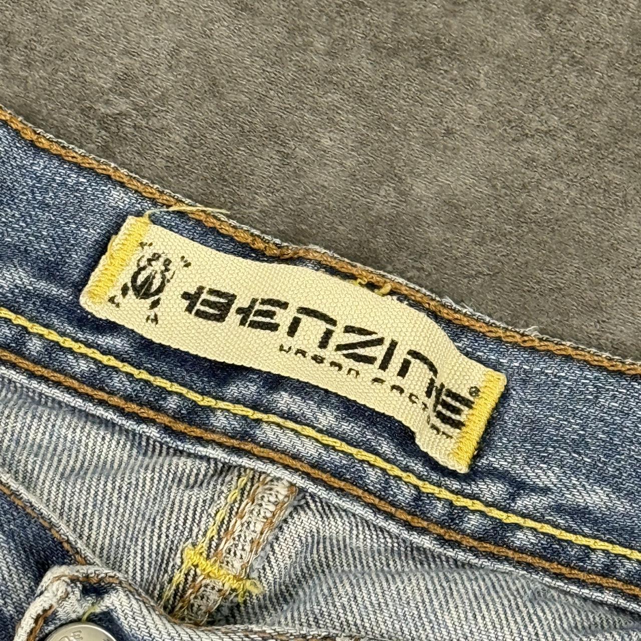 Y2K 2000s HipHop grunge Japanese distressed embroidery jeans