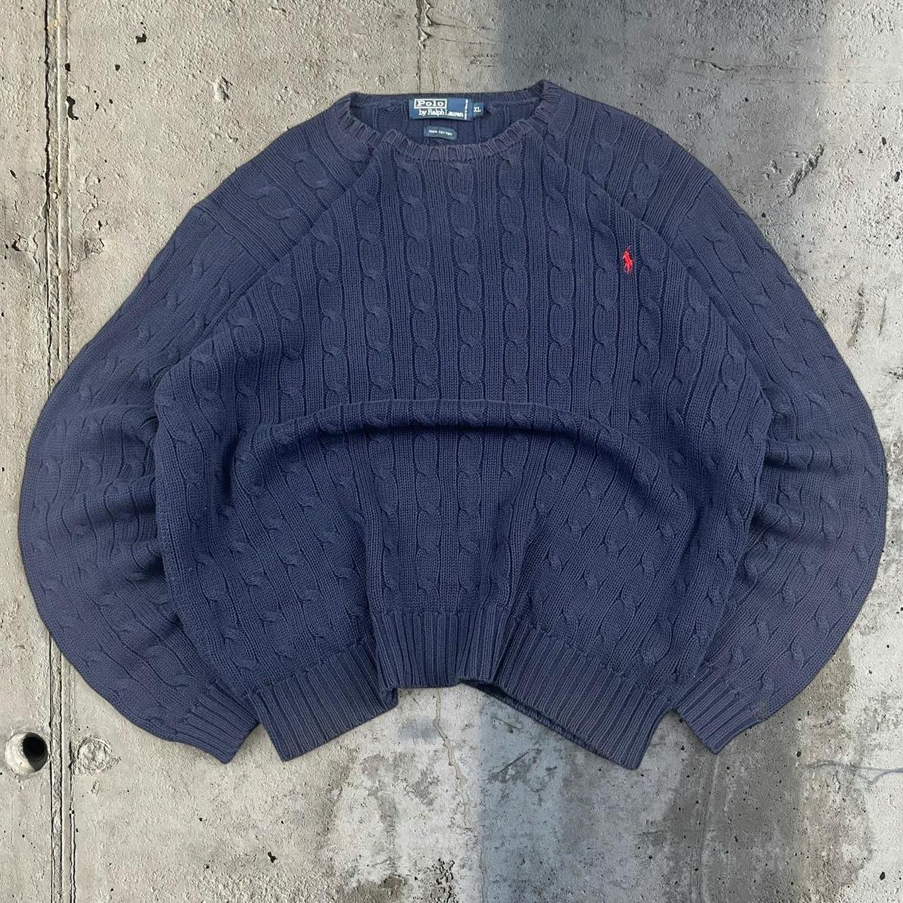 Polo Ralph Lauren 90s heavyweight chunky cable knit pullover knit Jumper