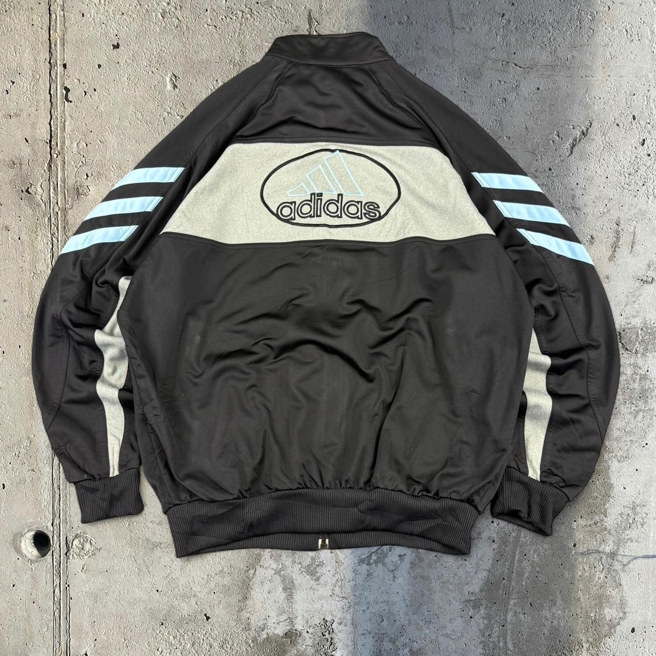 Vintage adidas 90s German sportwear big Logo print track jacket