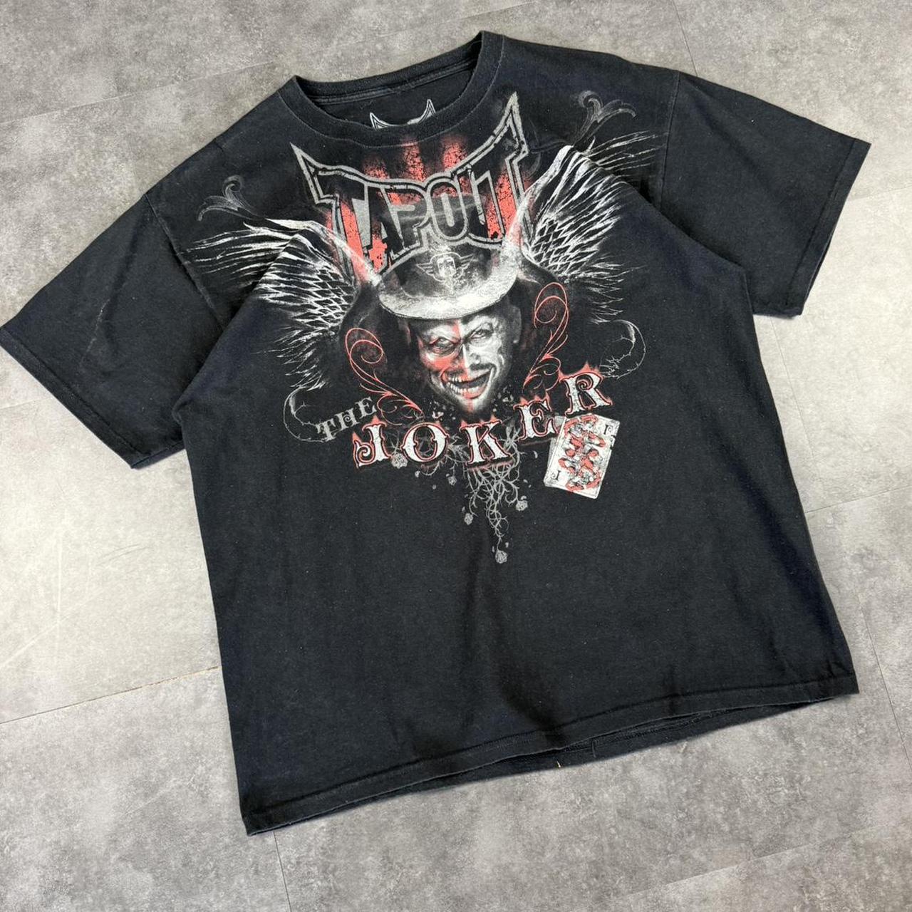 Tapout 2000s skate mma elite affliction Spellout graphic T shirt