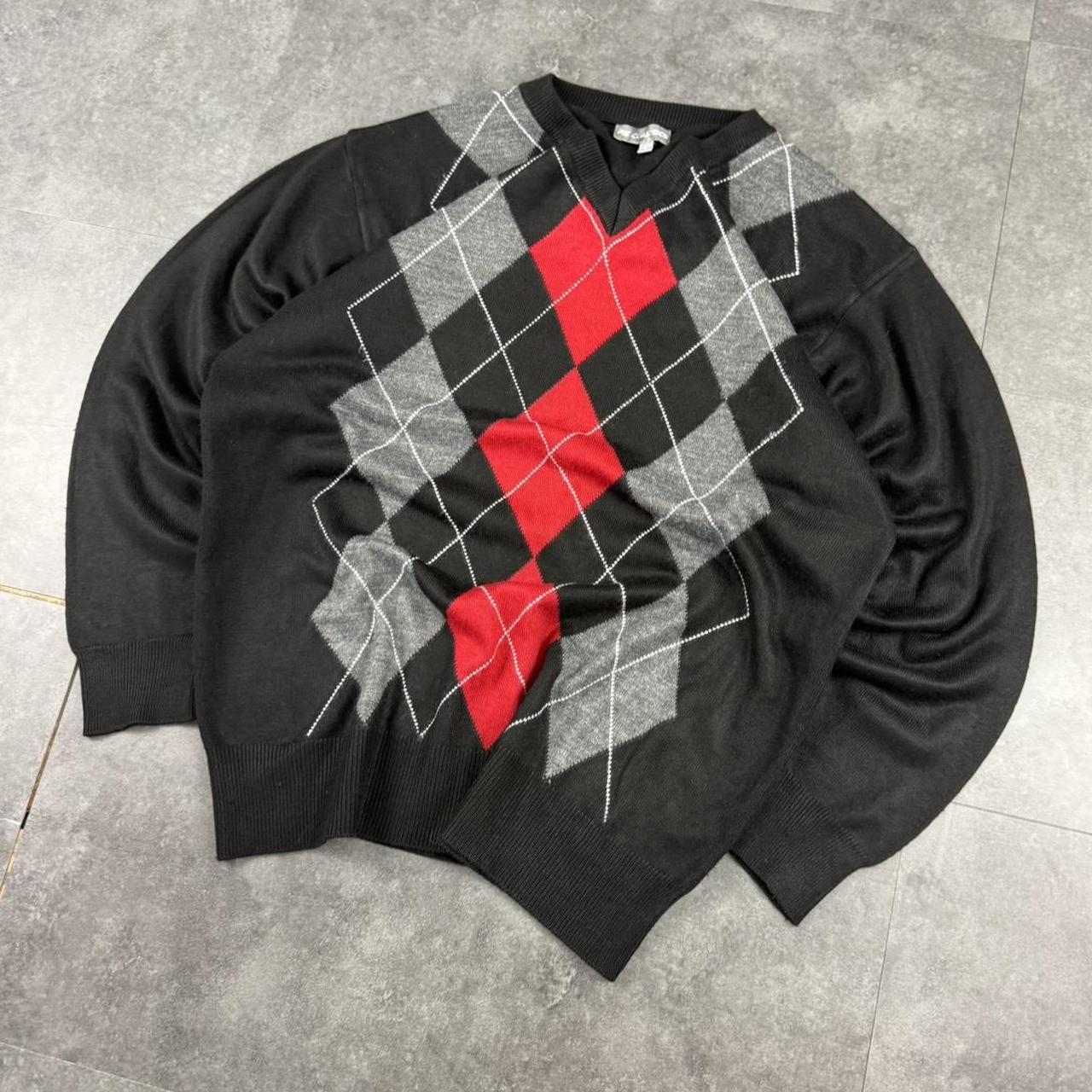 Fs Classics 90s golf style abstract knit jumper