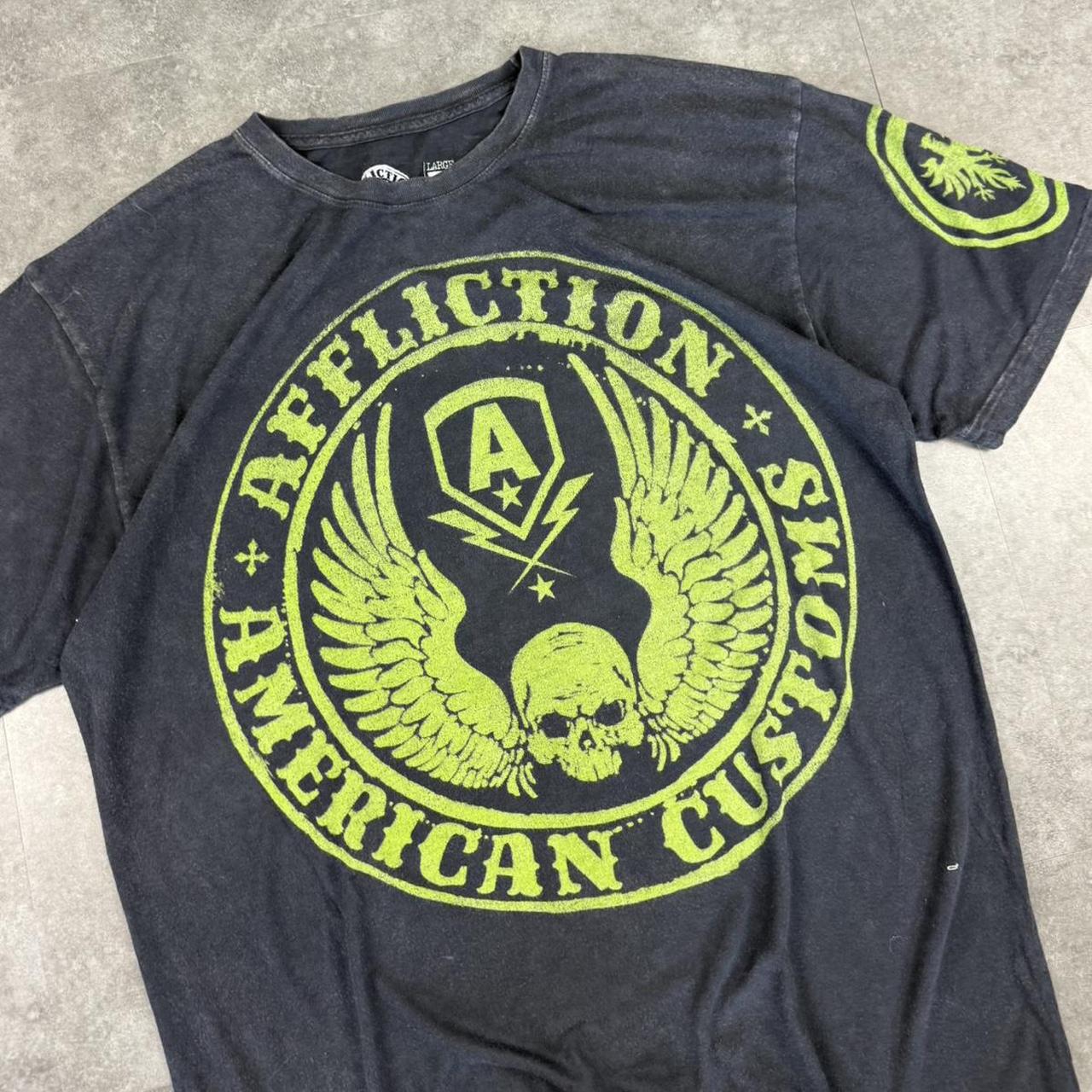 2000s vintage Affliction 90s Y2K grunge skull gothic hiphop Skater T-Shirt