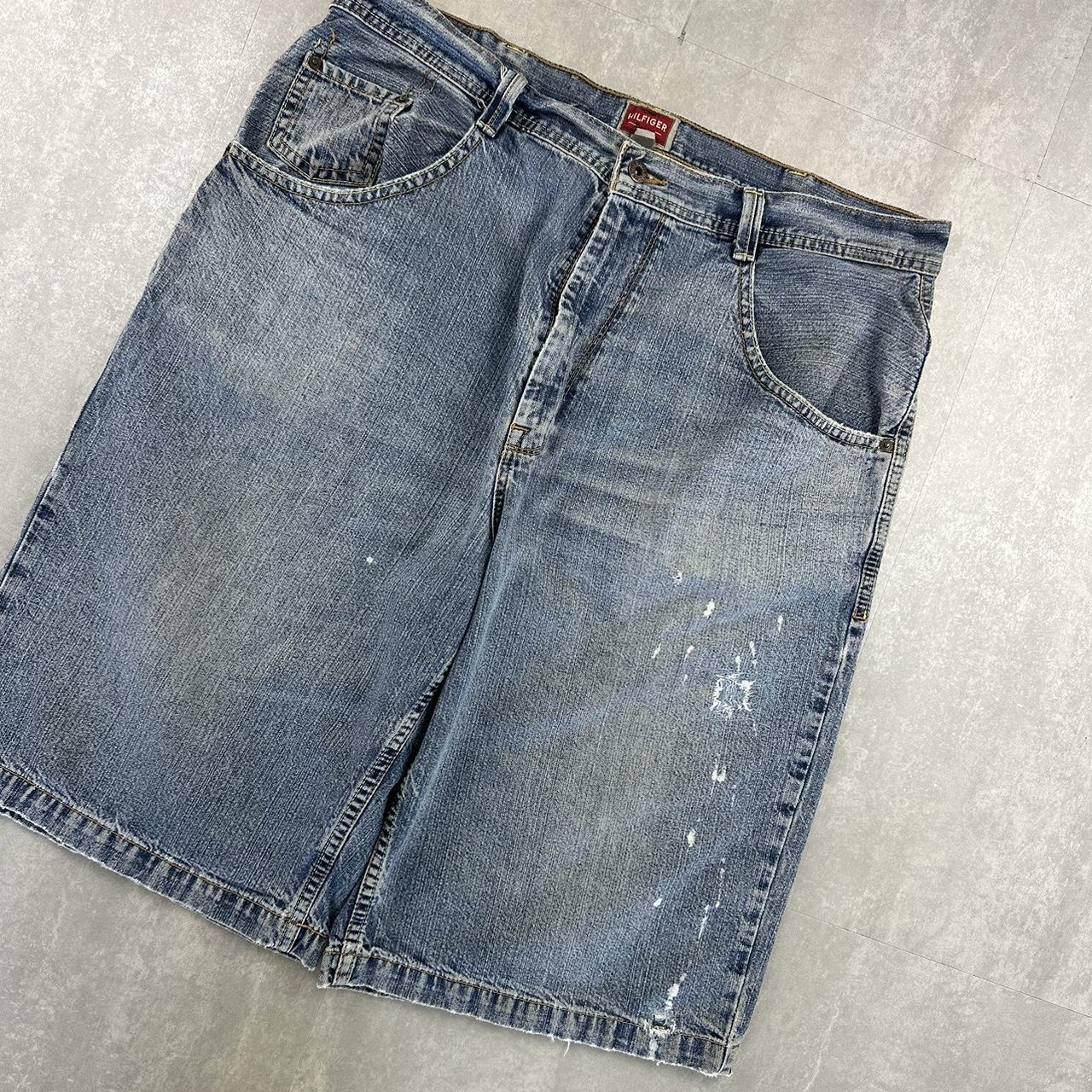 Tommy Hilfiger 2000s spellout carpenter style skate jorts