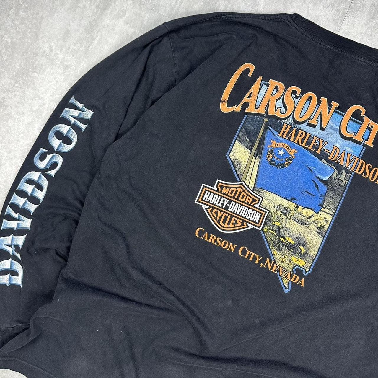 Vintage 2000s Harley Davidson Carson city long sleeve T shirt