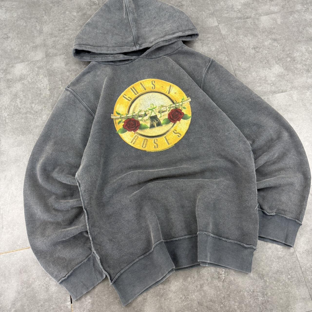 Guns n Roses 2000s revolver distressed big hoodie