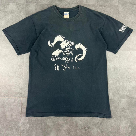 Gildan Sheep dip whisky 2000s graphic print T shirt