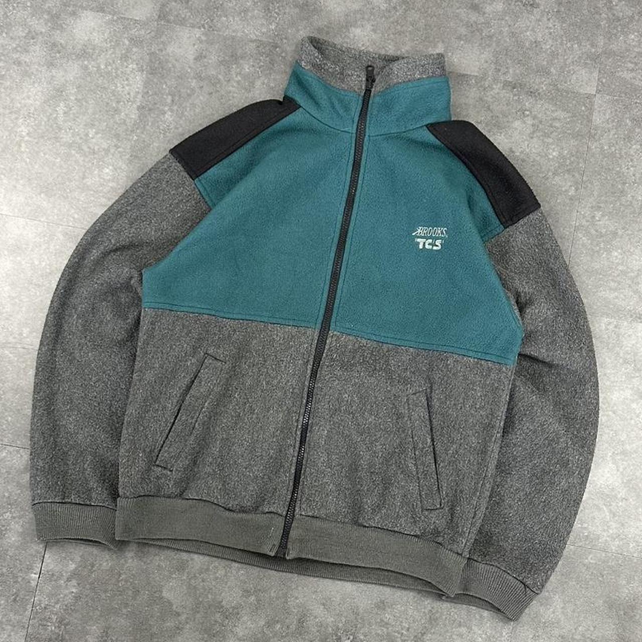 Brooks 2000’s 90s vintage big embroidered logo fluffy Sweatshirt