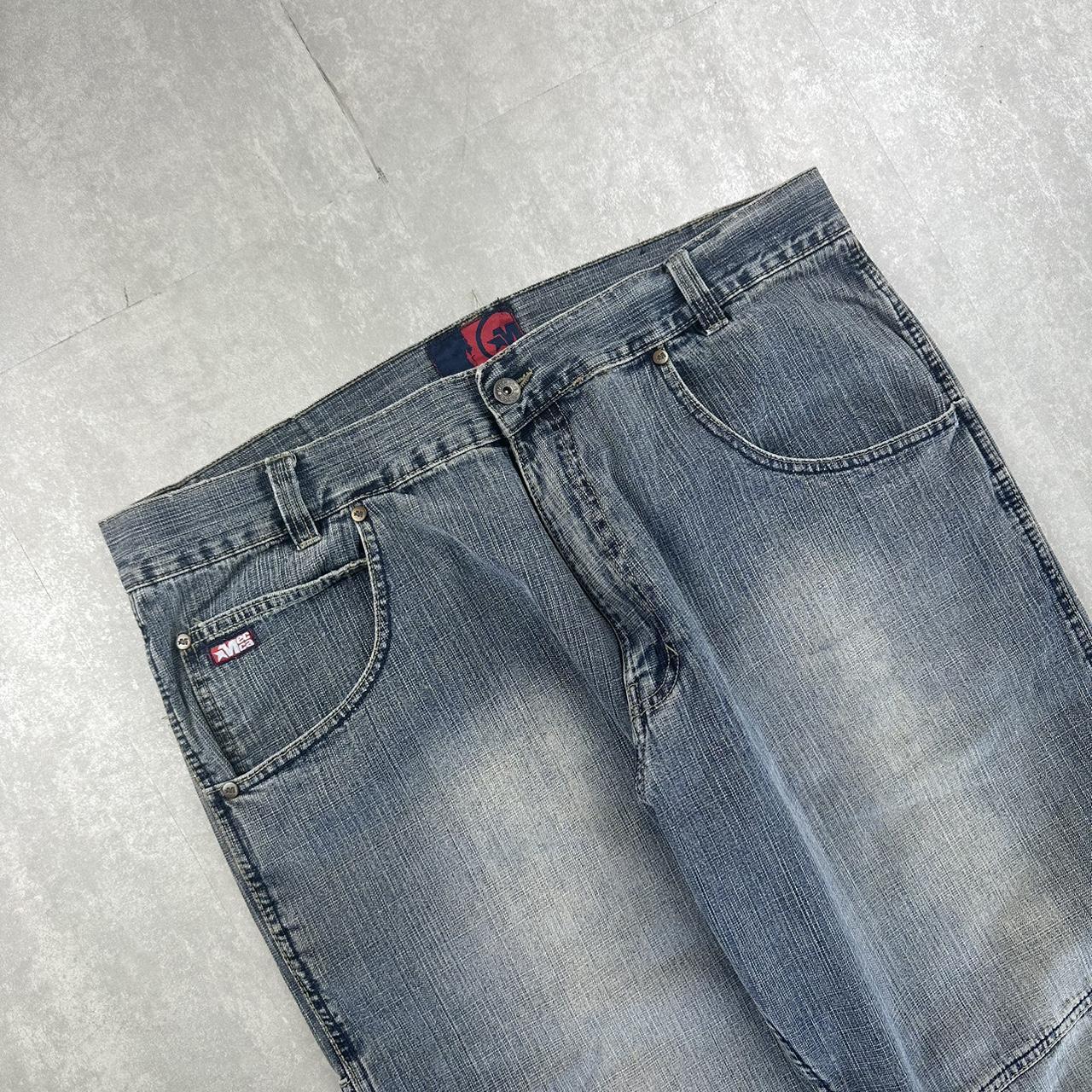 Mecca Japanese style 2000s spellout carpenter style jorts