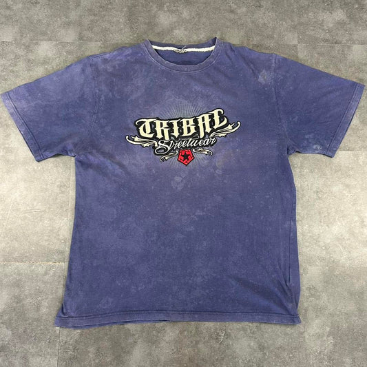 Tribal Streetwear 2000s Surfer Print graphic T shirt