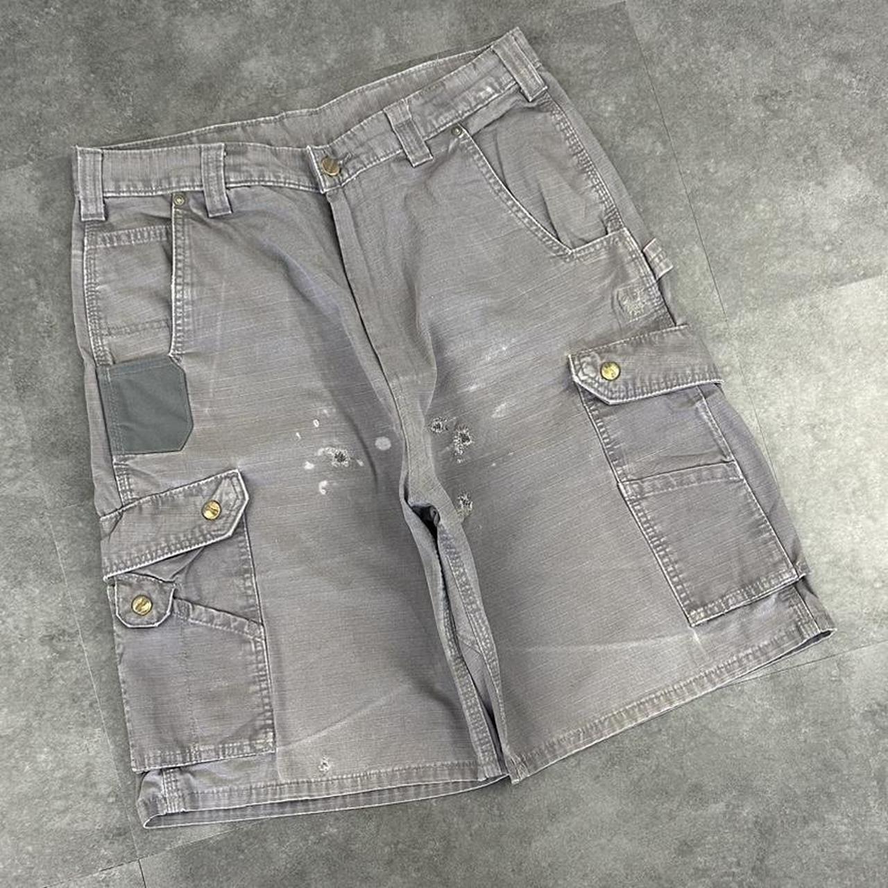 Carhartt 2000s dungaree workwear comfort fit cargo shorts