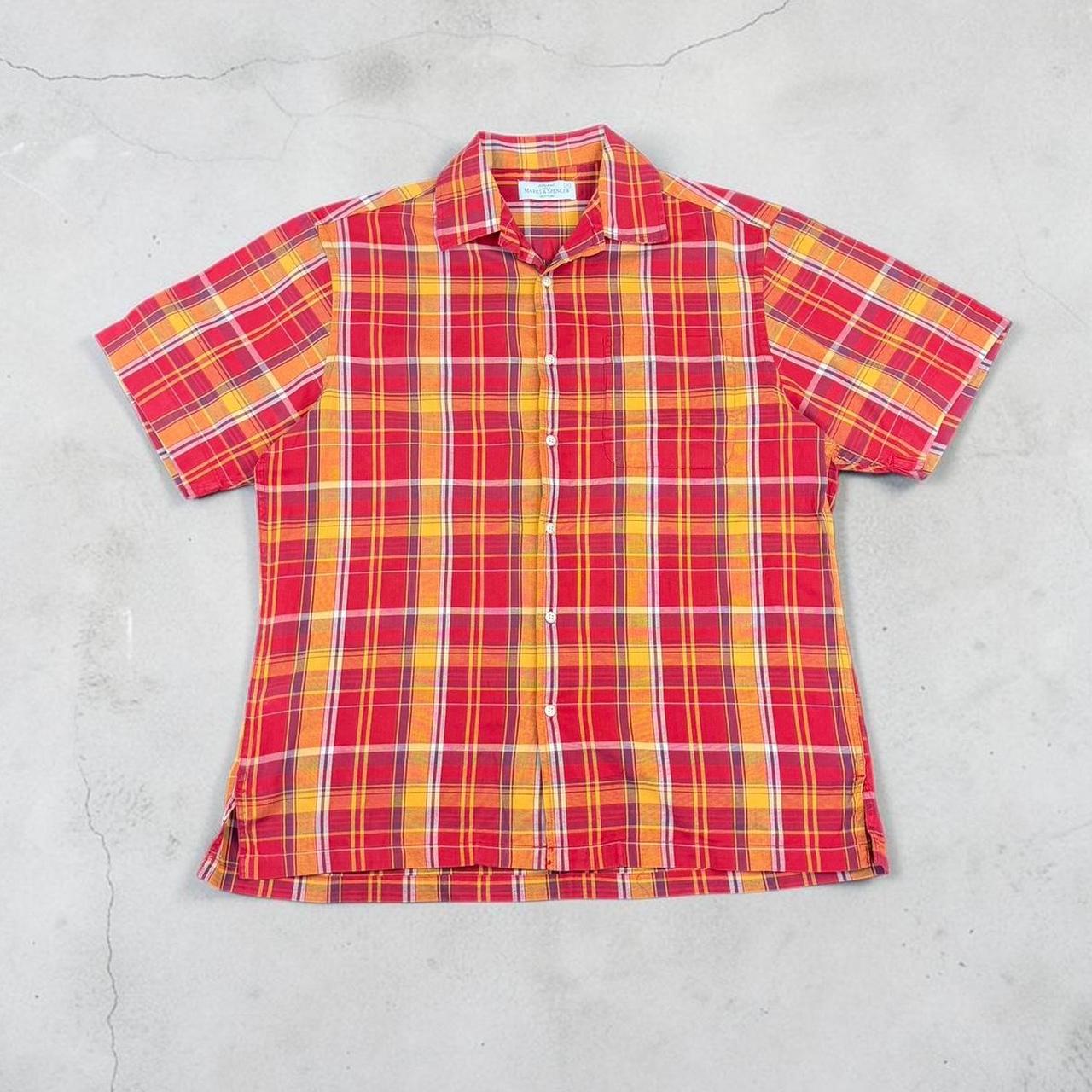 Marks and Spencer’s St Michael M&S Vintage Y2K Surfwear short sleeve check pattern shirt