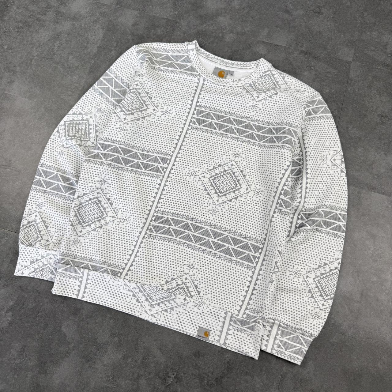Carhartt 2000s paisley style Y2K 90s workwear sweatshirt