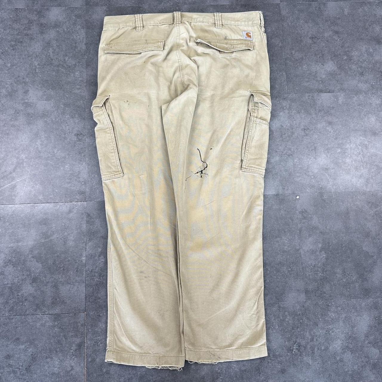 Carhartt khaki 2000s dungaree workwear cargo trousers