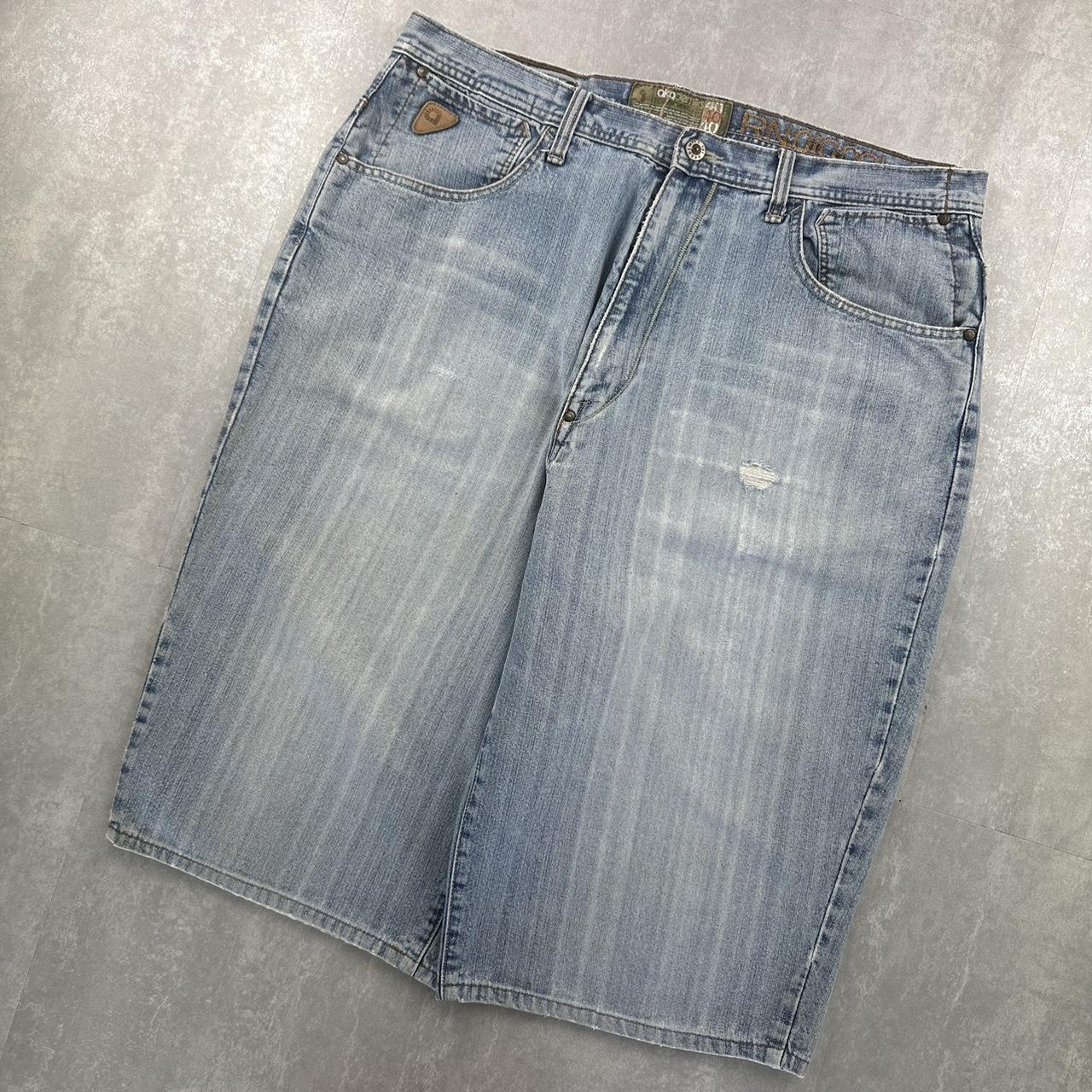 Akademik’s Japanese style 2000s spellout carpenter style jorts