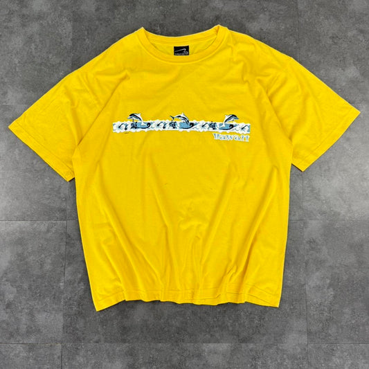 Hawaii 2000s CH classic edition dolphin print graphic logo streetwear T shirt