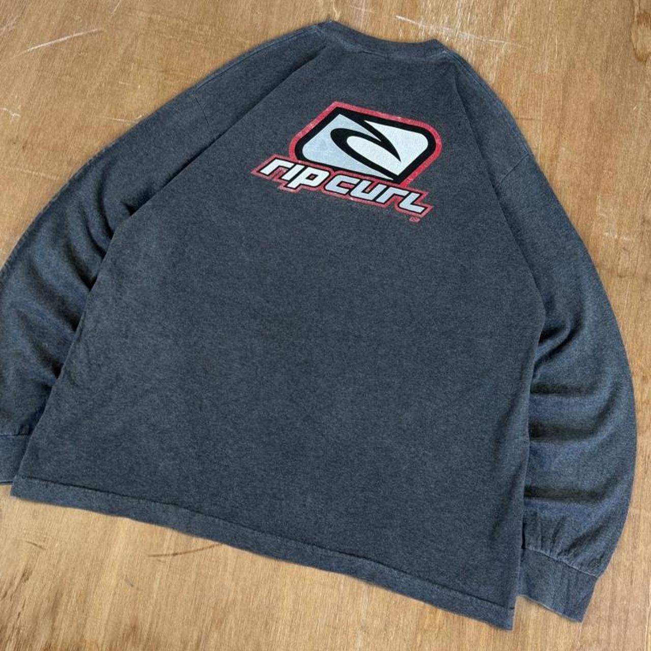 Rip Curl Surfwear grey Y2K long sleeve T-Shirt