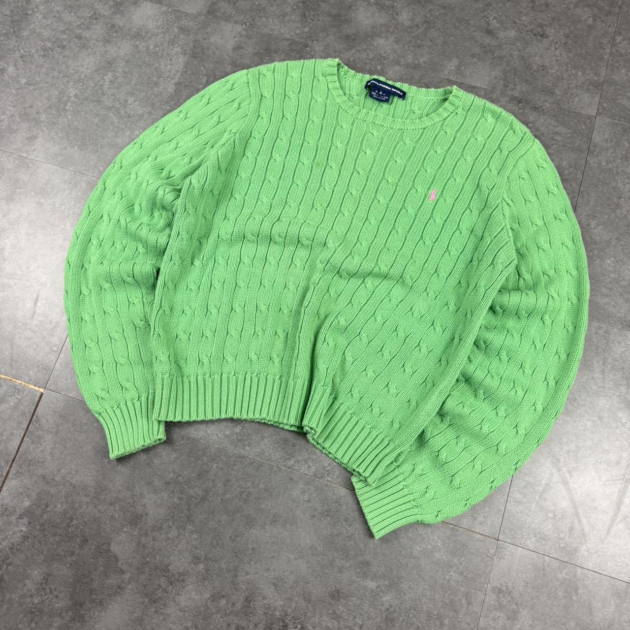 Polo Ralph Lauren 90s chunky cable knit heavyweight jumper
