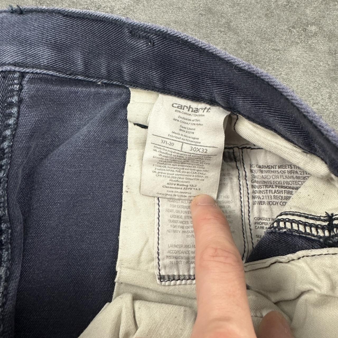 Carhartt 2000s dungaree workwear comfort fit denim cargo trousers