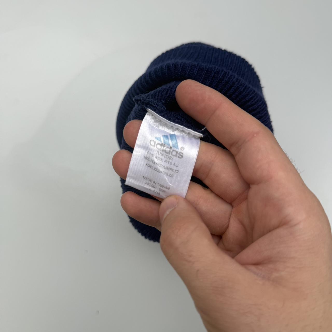 Adidas 2000s vintage football embroidered logo beanie hat