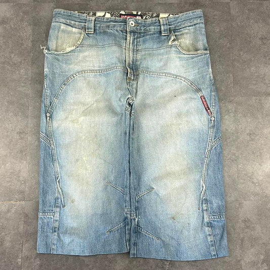 Quicksilver 2000s Vintage Baggy HipHop Y2k embroidered Jorts