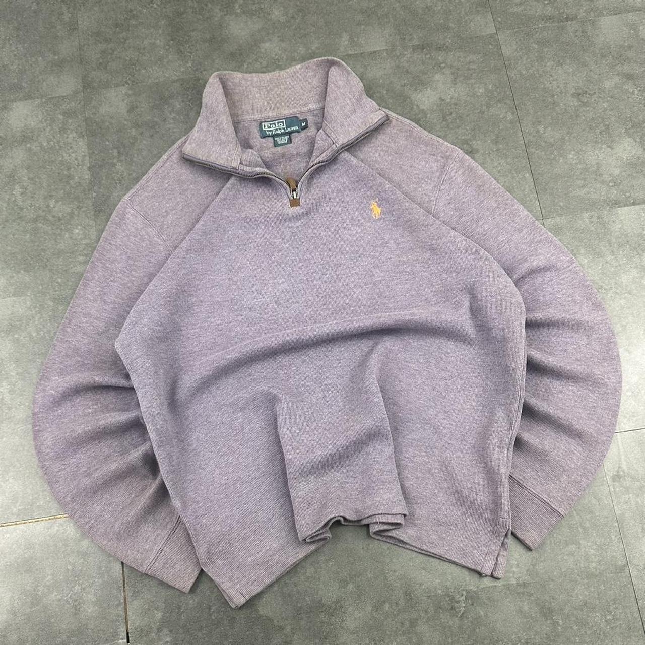 Polo Ralph Lauren 90s chunky knit pullover knit 1/4 zip jumper