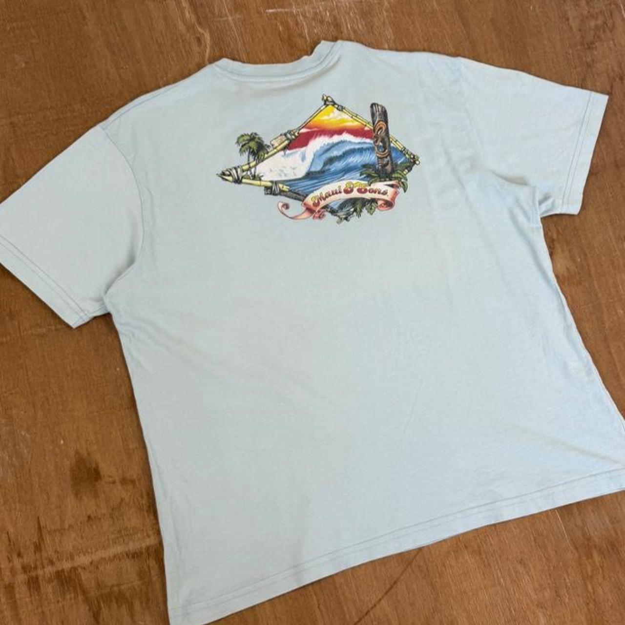Maui & Sons Surfwear light blue Y2K T-Shirt
