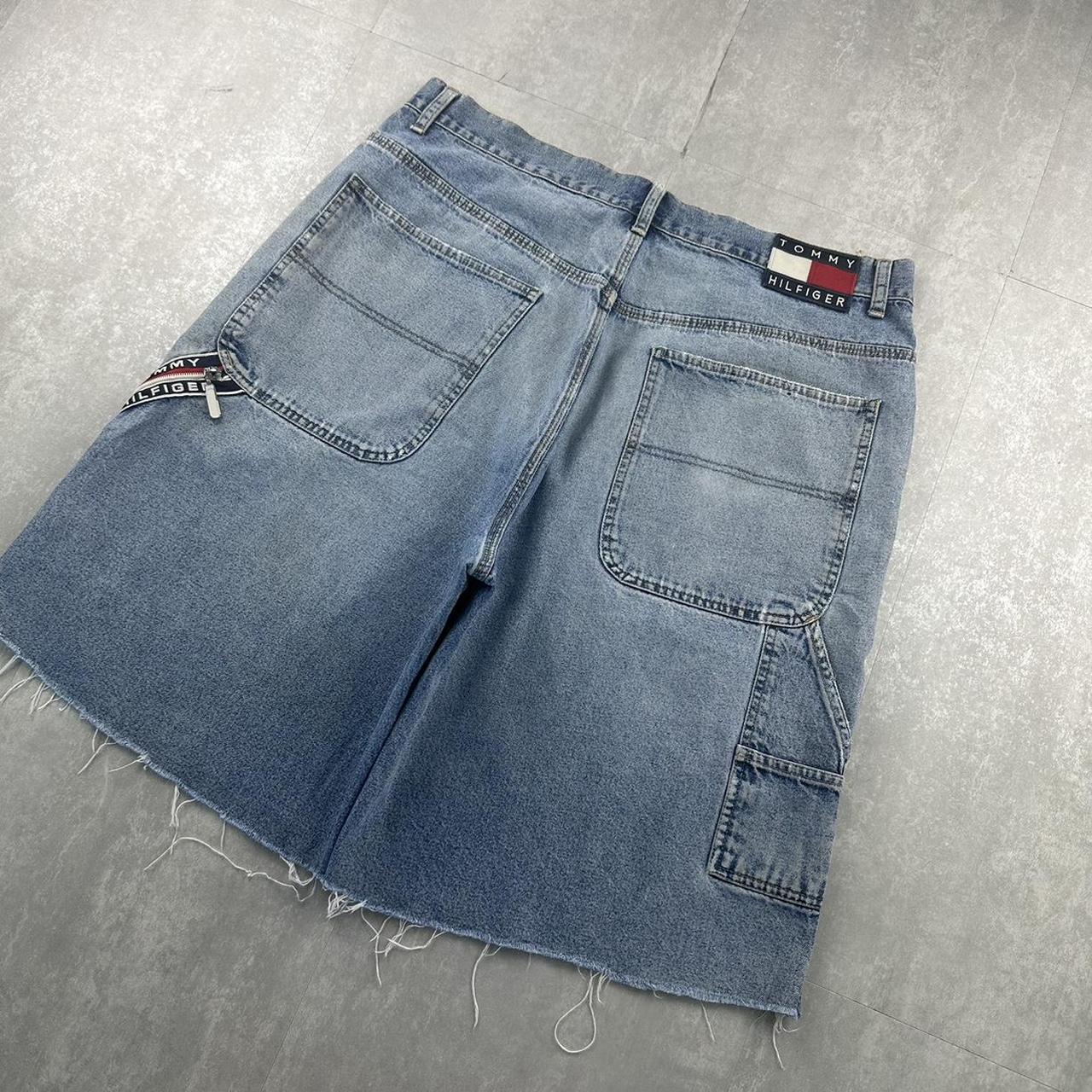 Tommy Hilfiger 2000s spellout carpenter style jorts