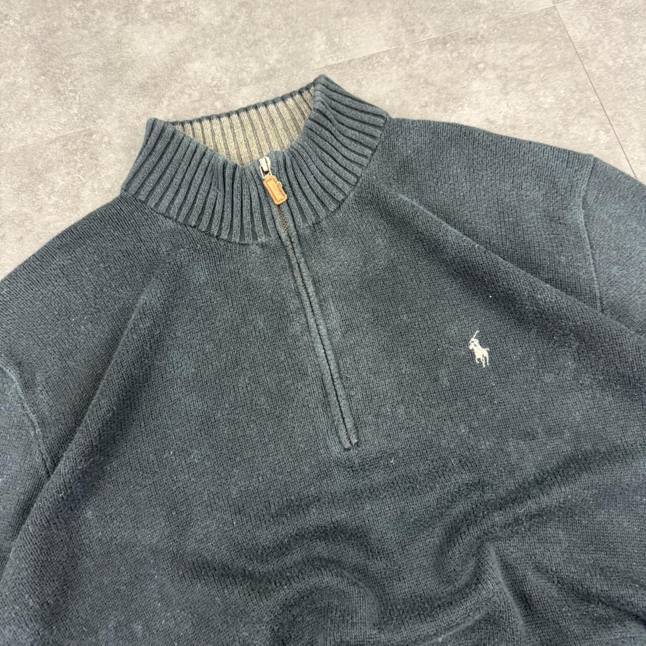 Polo Ralph Lauren 90s chunky knit pullover 1/4 quarter zip jumper