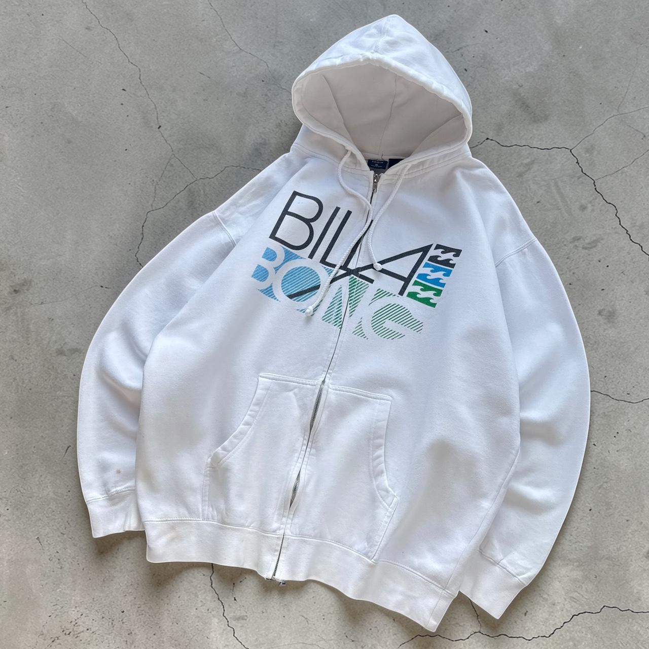 Billabong Vintage Y2K Surfwear 2000s white hoodie