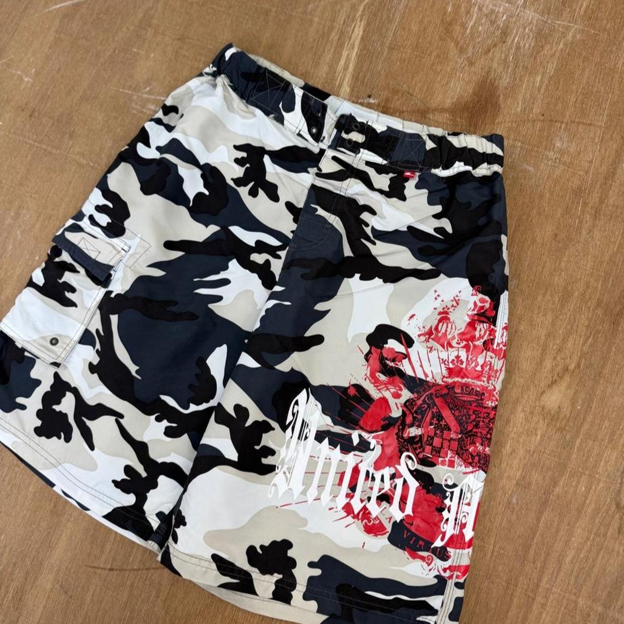 Rodeo camo Surfwear Y2K swim shorts