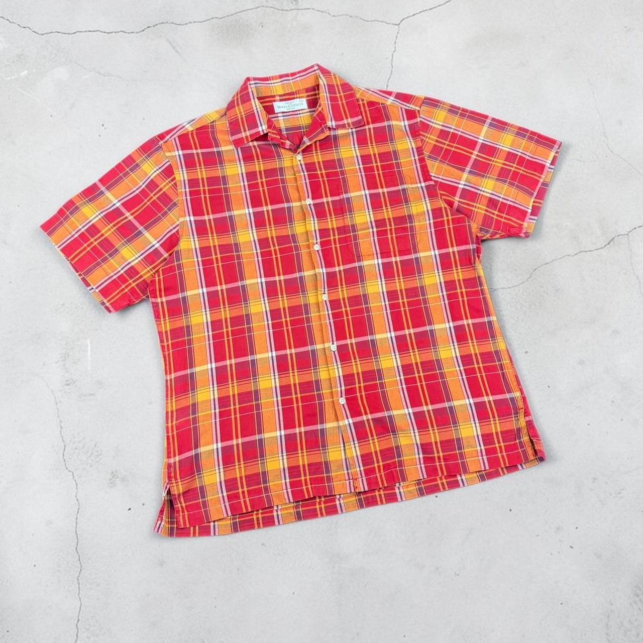 Marks and Spencer’s St Michael M&S Vintage Y2K Surfwear short sleeve check pattern shirt