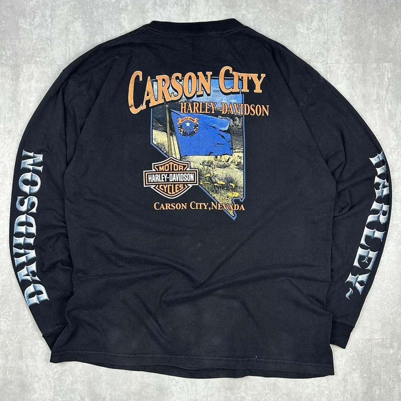 Vintage 2000s Harley Davidson Carson city long sleeve T shirt