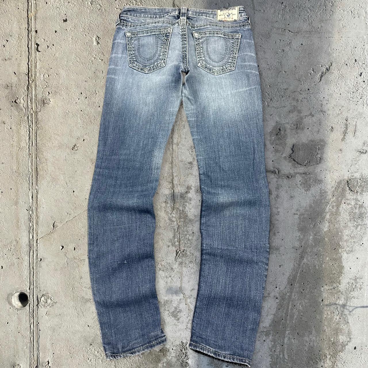 True religion jeansY2K 2000s HipHop grunge embroidery jeans