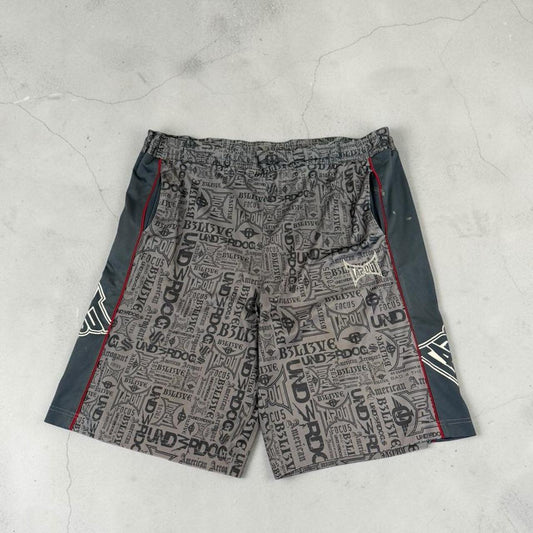 Tapout vintage Y2K mma fighting baggy gym shorts