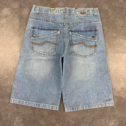 Infringement raider Grunge 2000s Vintage Japanese style Baggy HipHop Y2k Jorts