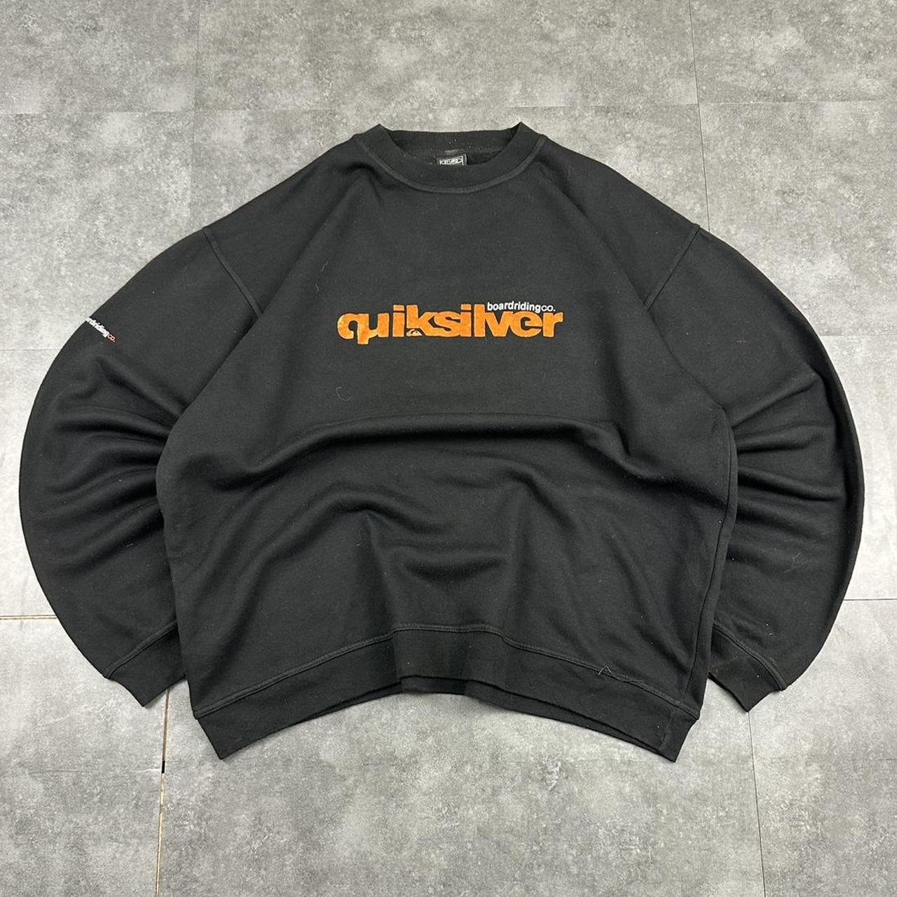 Quiksilver Vintage 2000s Surfwear company grunge y2k spellout sweatshirt