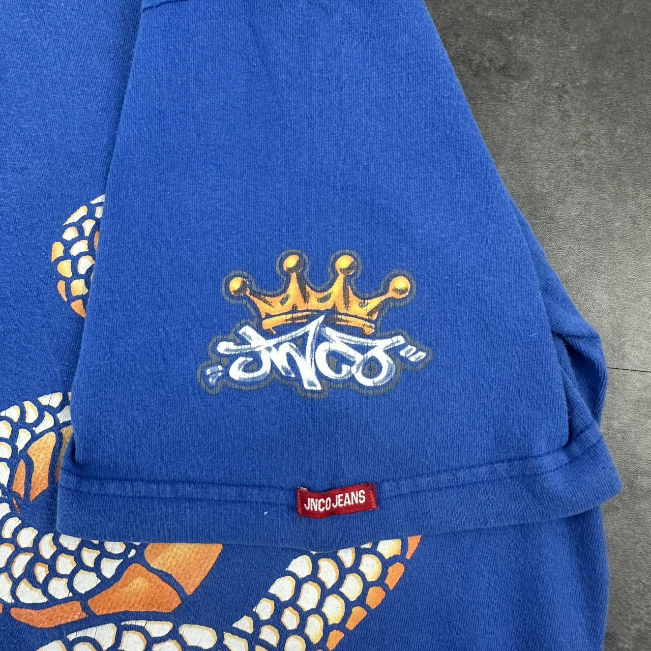 JNCO T 2000s Rare Vintage Print Snake Coil Logo design graphic T shirt