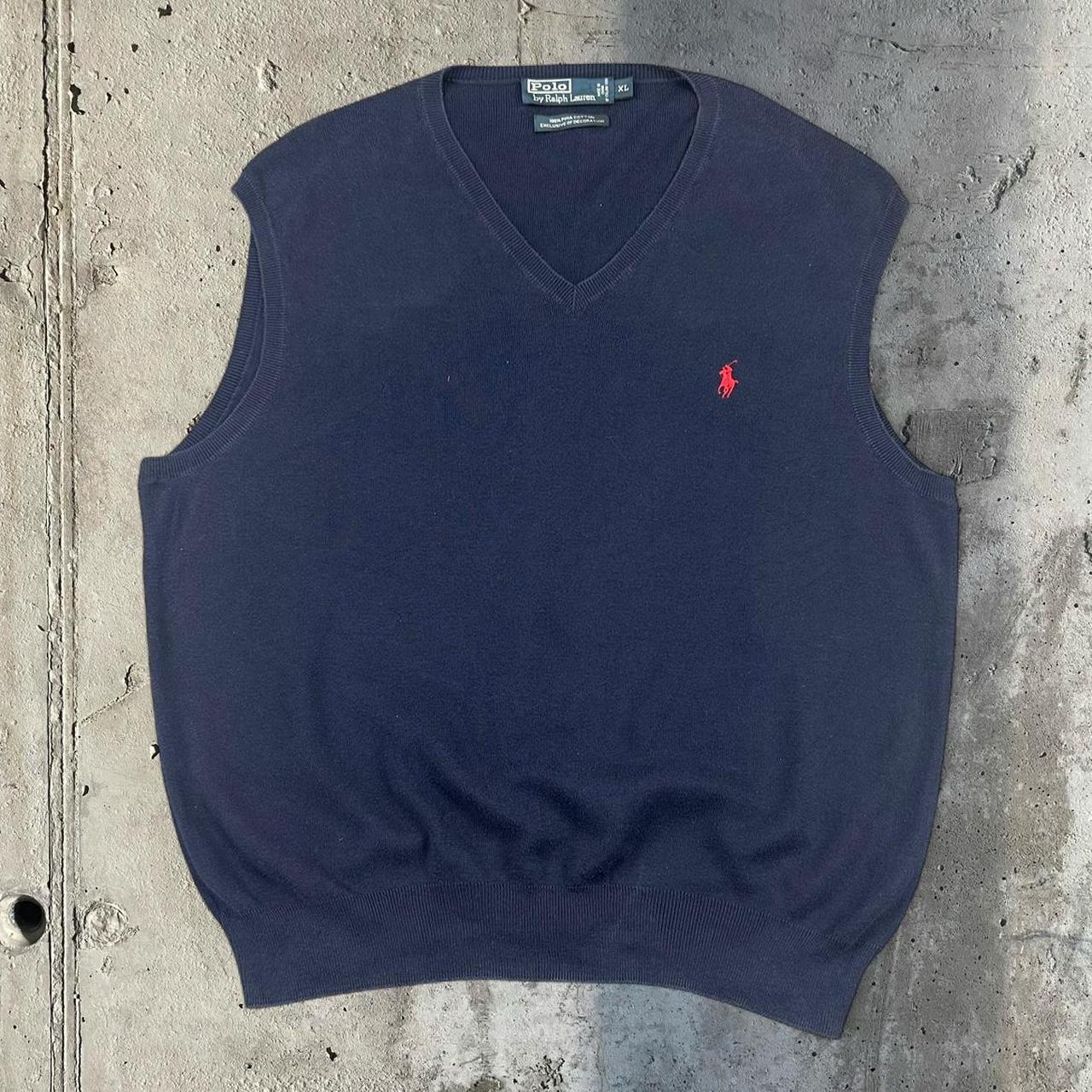 Polo Ralph Lauren 90s heavyweight chunky knit pullover knit Vest