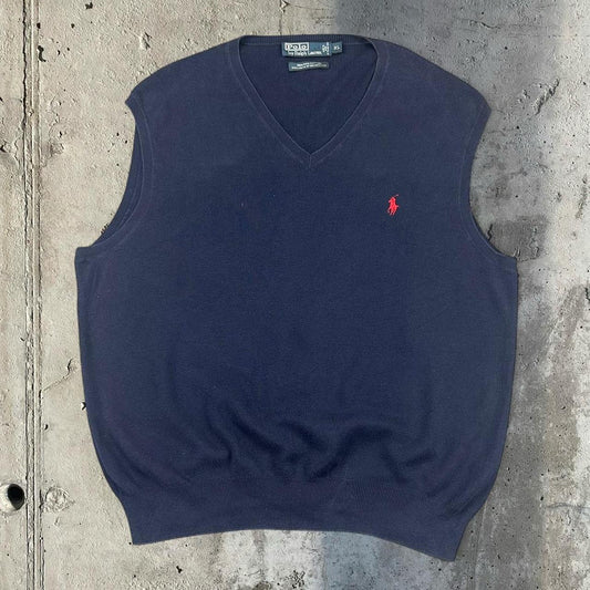 Polo Ralph Lauren 90s heavyweight chunky knit pullover knit Vest