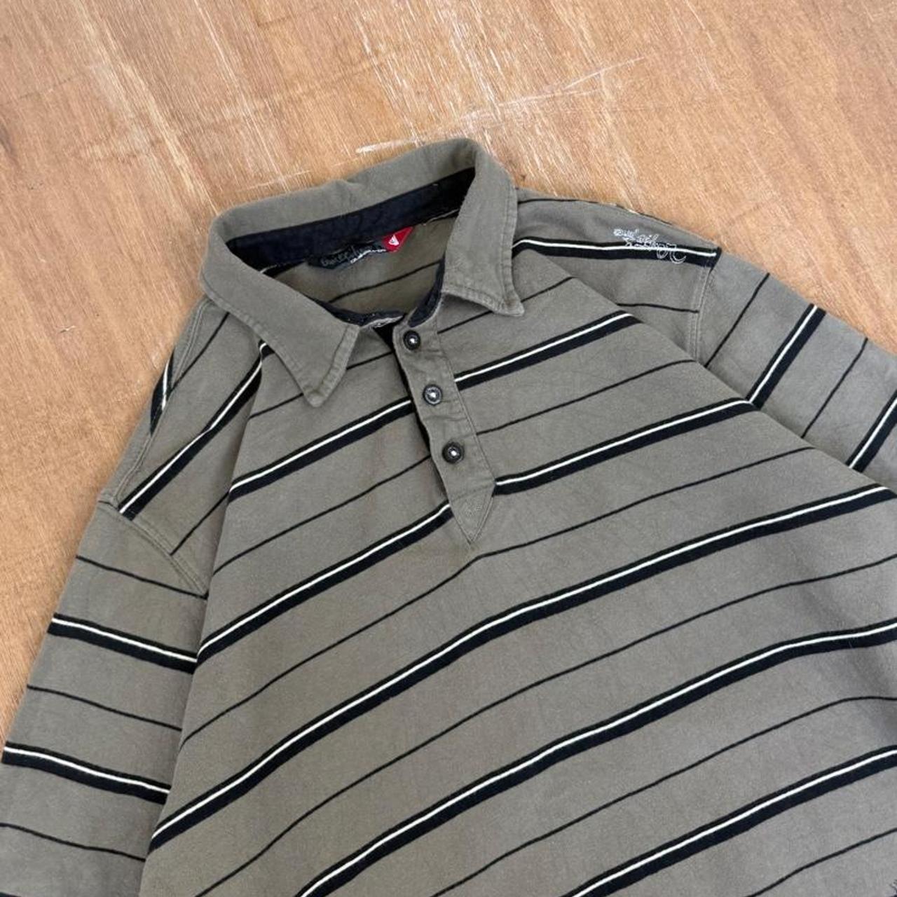 Quiksilver Surfwear long sleeve Y2K polo shirt