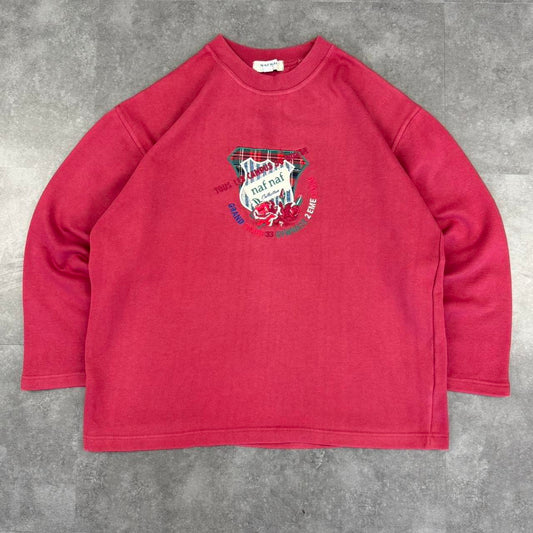 Vintage 2000s Naf Naf League Embroidered Hiphop Sweatshirt